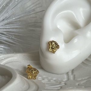 Gold Greek Figure earrings